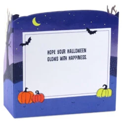 Hallmark Glowing Pumpkin Patch Musical 3D Pop-Up Halloween Card With Light -Hallmark Gift Shop LightUp Pumpkin Patch Musical Halloween PopUp Card 999HJD2045 03