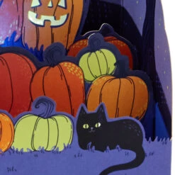 Hallmark Glowing Pumpkin Patch Musical 3D Pop-Up Halloween Card With Light -Hallmark Gift Shop LightUp Pumpkin Patch Musical Halloween PopUp Card 999HJD2045 07