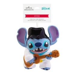 Disney Stitch Rock Star Stitch Shatterproof Hallmark Ornament -Hallmark Gift Shop Lilo Stitch Elvis Stitch Christmas Ornament 3HCM4632 08
