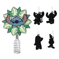 Mini Disney Stitch Hallmark Tree Topper And Ornaments, Set Of 5 -Hallmark Gift Shop Lilo and Stitch Tree Topper and Ornaments 3HCM4195 07