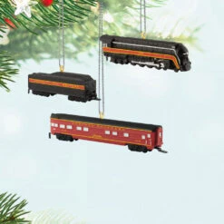 Hallmark Mini Lionel® Norfolk And Western Passenger Set Ornaments, Set Of 3 -Hallmark Gift Shop Lionel Train Cars Keepsake Ornament Set 5QXM9375 02