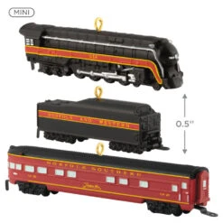 Hallmark Mini Lionel® Norfolk And Western Passenger Set Ornaments, Set Of 3 -Hallmark Gift Shop Lionel Train Cars Keepsake Ornament Set 5QXM9375 04