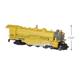 Hallmark Lionel® Trains Yellow 1361 Pennsylvania K4 Steam Locomotive Metal Ornament -Hallmark Gift Shop Lionel Trains Engine Keepsake Ornament 2199QXE3267 03