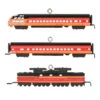 Hallmark Mini Lionel® Milwaukee Road EP-2 Passenger Ornaments, Set Of 3 -Hallmark Gift Shop Lionel Trains Milwaukee Road Cars Keepsake Ornaments 2299QXM9287 01