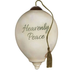 Ne'Qwa Art Heavenly Peace Sweet Angel And Dove Glass Christmas Ornament -Hallmark Gift Shop Little Angel With Dove Blown Glass Ornament 7251126 02