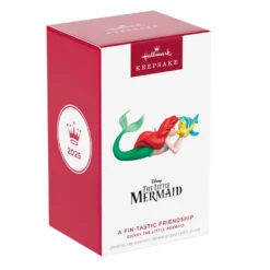 Hallmark Disney The Little Mermaid A Fin-tastic Friendship Ornament -Hallmark Gift Shop Little Mermaid With Flounder Keepsake Ornament 5QXD7225 08