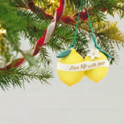 Hallmark Live Life With Zest! Porcelain Ornament -Hallmark Gift Shop Live Life With Zest Lemons Keepsake Ornament 1799QHX3057 02
