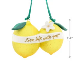 Hallmark Live Life With Zest! Porcelain Ornament -Hallmark Gift Shop Live Life With Zest Lemons Keepsake Ornament 1799QHX3057 03