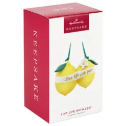 Hallmark Live Life With Zest! Porcelain Ornament -Hallmark Gift Shop Live Life With Zest Lemons Keepsake Ornament 1799QHX3057 04
