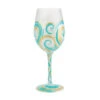 Enesco Lolita Ridin' The Waves Handpainted Wine Glass, 15 Oz. -Hallmark Gift Shop Lolita Riding the Waves Handpainted Wine Glass 6012481 01