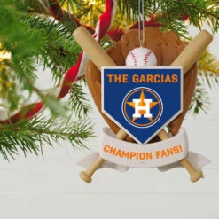 MLB Baseball Personalized Ornament, Astros™ -Hallmark Gift Shop MLB Baseball Personalized Ornament Astros 2499QHE1913B109 02
