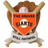 MLB Baseball Personalized Ornament, Giants™ -Hallmark Gift Shop MLB Baseball Personalized Ornament Giants 2499QHE1913B108 01