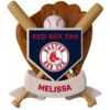 MLB Baseball Personalized Ornament, Red Sox™ -Hallmark Gift Shop MLB Baseball Personalized Ornament Red Sox 2499QHE1913B101 01