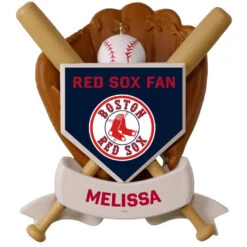 MLB Baseball Personalized Ornament, Red Sox™