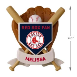 MLB Baseball Personalized Ornament, Red Sox™ -Hallmark Gift Shop MLB Baseball Personalized Ornament Red Sox 2499QHE1913B101 04
