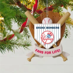 MLB Baseball Personalized Ornament, Yankees™ -Hallmark Gift Shop MLB Baseball Personalized Ornament Yankees 2499QHE1913B106 02