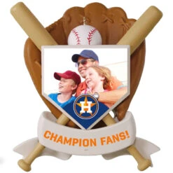 Hallmark MLB Houston Astros™ Baseball Personalized Ornament, Custom Photo And Text -Hallmark Gift Shop MLB Baseball Personalized Photo Ornament Astros 2499QHE1913B12 03