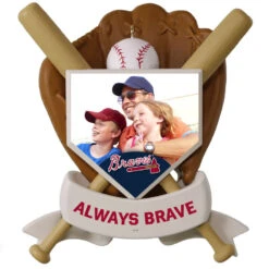 MLB Baseball Personalized Photo Ornament, Braves™