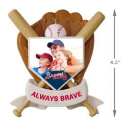 MLB Baseball Personalized Photo Ornament, Braves™ -Hallmark Gift Shop MLB Baseball Personalized Photo Ornament Braves 2499QHE1913B3 04