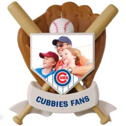 Hallmark MLB Chicago Cubs™ Baseball Personalized Ornament, Custom Photo And Text