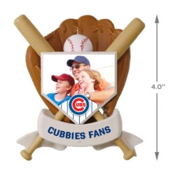 Hallmark MLB Chicago Cubs™ Baseball Personalized Ornament, Custom Photo And Text -Hallmark Gift Shop MLB Baseball Personalized Photo Ornament Cubs 2499QHE1913B5 04