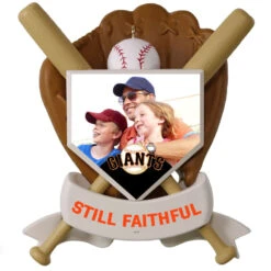 Hallmark MLB San Francisco Giants™ Baseball Personalized Ornament, Custom Photo And Text -Hallmark Gift Shop MLB Baseball Personalized Photo Ornament Giants 2499QHE1913B11 03