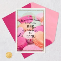 Hallmark Couldn't Love You More Birthday Card For Sister -Hallmark Gift Shop Macaron Birthday Card 659HBD3980 05