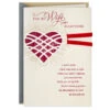 Hallmark What We Share Is Real Romantic Anniversary Card For Wife -Hallmark Gift Shop Magenta Heart and Ribbon Anniversary Card for Wife 799AVY3486 01