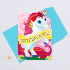 Hallmark 16" Birthday Magic Unicorn Jumbo Birthday Card -Hallmark Gift Shop Magic Unicorn Birthday Card 999CBG3010 05