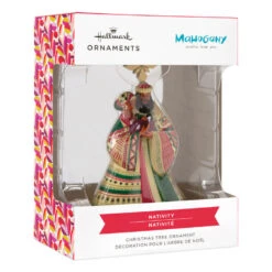 Mahogany Nativity Hallmark Ornament -Hallmark Gift Shop Mahogany Nativity Christmas Ornament 1HAJ1975 04