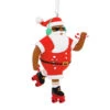Mahogany Roller Skating Black Santa Claus Hallmark Ornament -Hallmark Gift Shop Mahogany Roller Skating Black Santa Claus Christmas Ornament 1HAJ1970 01