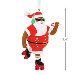 Mahogany Roller Skating Black Santa Claus Hallmark Ornament -Hallmark Gift Shop Mahogany Roller Skating Black Santa Claus Christmas Ornament 1HAJ1970 03