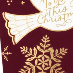Hallmark Dove Of Peace On Burgundy Religious Boxed Christmas Cards, Pack Of 16 -Hallmark Gift Shop Make spirits bright when you send these cute Hallmark boxed Christmas cards featuring 1DSH1182 06