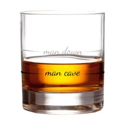Man Cave Man Down Rocks Glass, 10 Oz. -Hallmark Gift Shop Man Cave Man Down Rocks Glass PRC6002 03
