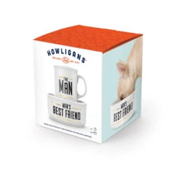 Genuine Fred Howligans Mug And Dog Bowl, Set Of 2 -Hallmark Gift Shop Man Mug and Mans Best Friend Dog Bowl 5280434 02