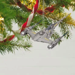 Hallmark Star Wars: The Mandalorian™ The Mandalorian's N-1 Starfighter™ Ornament -Hallmark Gift Shop Mandalorian Starfighter Keepsake Ornament 2999QXI7119 02
