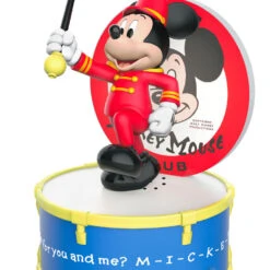 Hallmark Disney The Mickey Mouse Club 70 Years Of Music And Fun Musical Ornament With Light -Hallmark Gift Shop Marching Mickey on Drum Keepsake Ornament 5QXD7155 06