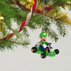Hallmark Nintendo Mario Kart™ Luigi Ornament -Hallmark Gift Shop Mario Kart Luigi Keepsake Ornament 1899QXI6337 02