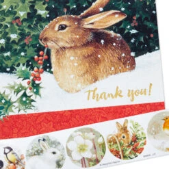 Hallmark Marjolein Bastin Winter Bunny Boxed Blank Christmas Thank-You Notes, Pack Of 10 11 Hallmark Marjolein Bastin Winter Bunny Boxed Blank Christmas Thank-You Notes, Pack Of 10 -Hallmark Gift Shop Marjolein Bastin Bunny Boxed Christmas ThankYou Notes 1CZE2125 04