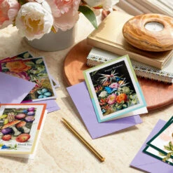 Hallmark Marjolein Bastin Botanical Watercolors Assorted Blank Multi-Occasion Note Cards In Caddy, Pack Of 24 -Hallmark Gift Shop Marjolein Bastin Nature Art Blank Cards in Caddy 3CNT2117 06