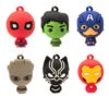 Mini Marvel Super Heroes Shatterproof Hallmark Ornaments, Set Of 6 -Hallmark Gift Shop Marvel Super Heroes Miniature Christmas Ornaments Set of 6 2HCM9228 01