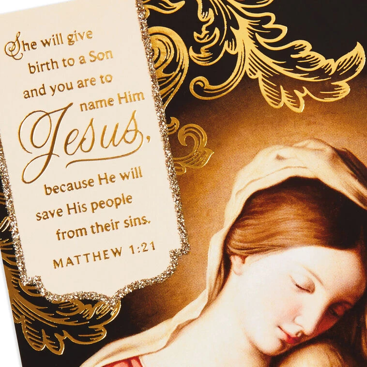 Hallmark Mary And Child Religious Boxed Christmas Cards, Pack Of 16 7 Hallmark Mary And Child Religious Boxed Christmas Cards, Pack Of 16 - Image 5