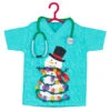 Hallmark The Caring Spirit Fabric Ornament -Hallmark Gift Shop Medical Scrubs With Snowman Keepsake Ornament 5QGO1942 01