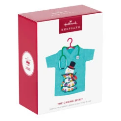 Hallmark The Caring Spirit Fabric Ornament -Hallmark Gift Shop Medical Scrubs With Snowman Keepsake Ornament 5QGO1942 08