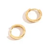 Howard's Jewelry Medium Gold Huggie Hoop Earrings -Hallmark Gift Shop Medium Gold Huggie Hoop Earrings 10503 01