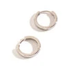 Howard's Jewelry Medium Silver Huggie Hoop Earrings -Hallmark Gift Shop Medium Silver Huggie Hoop Earrings 10504 01