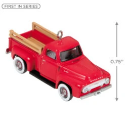 Hallmark Mini Lil' American Trucks 1954 Mercury M-100 2023 Metal Ornament, 0.75" -Hallmark Gift Shop Mercury M100 Truck Keepsake Ornament 1299QXM9159 03