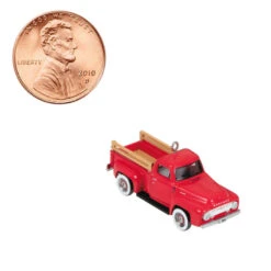 Hallmark Mini Lil' American Trucks 1954 Mercury M-100 2023 Metal Ornament, 0.75" -Hallmark Gift Shop Mercury M100 Truck Keepsake Ornament 1299QXM9159 07
