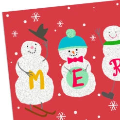 Hallmark Merry Snowmen Money Holder Christmas Cards, Pack Of 10 -Hallmark Gift Shop Merry Snowmen on Red Money Holder Christmas Cards 899XMH9145 05