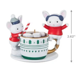 Hallmark Merry Mice With Hot Cocoa Ornament -Hallmark Gift Shop Mice in Hot Cocoa Mug Keepsake Ornament 1999QXT4119 03